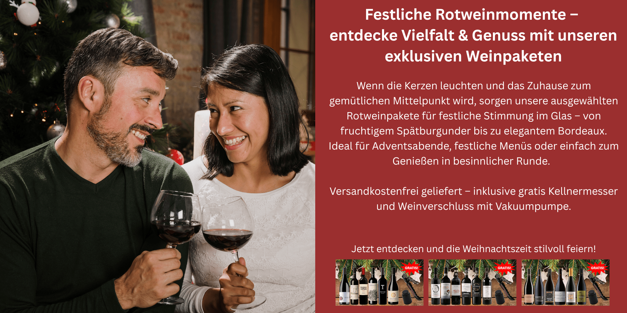 Verliebtes Paar genießt Rotwein auf dem Sofa
