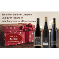 Weihnachts-Geschenkpaket Spitzen Rotweine aus Rheinhessen  (3 * 0,75 L) versandkostenfrei