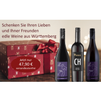 Weihnachts-Geschenkpaket Württembergs Rotweine zum Probieren  (3 * 0,75 L) versandkostenfrei