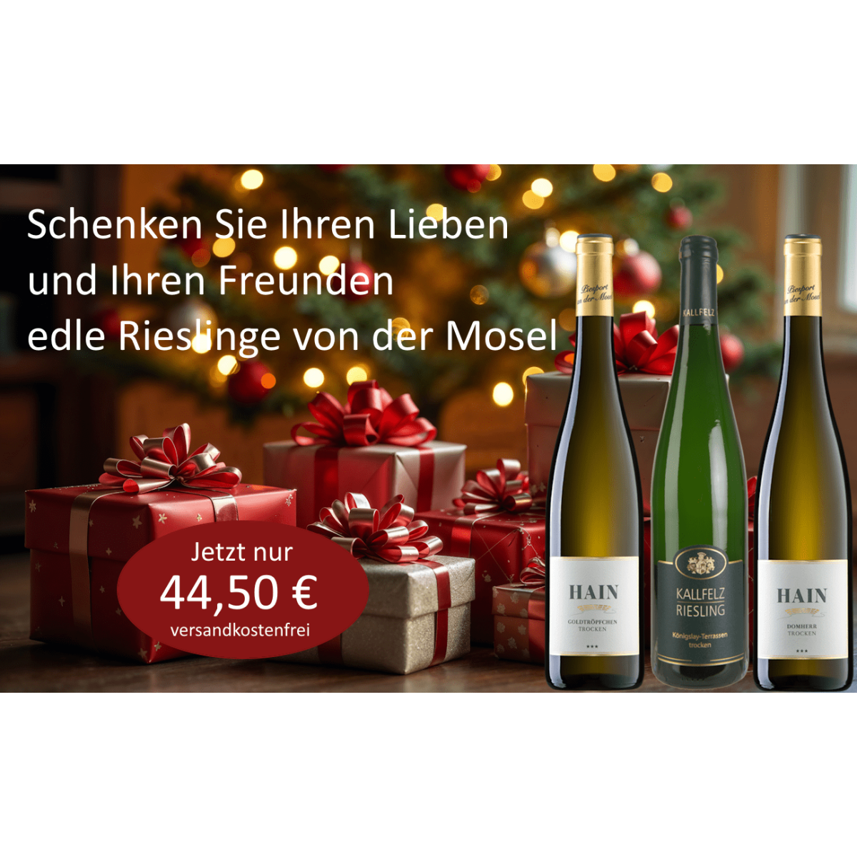 Weihnachts-Geschenkpaket "Tolle Weißweine von...