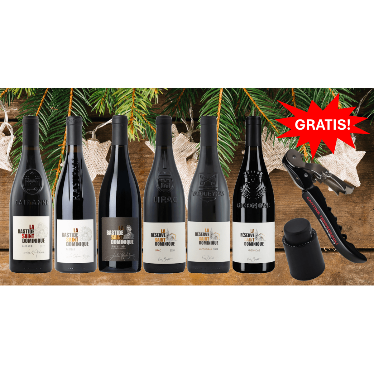 Weinpaket - Rotweine von der Rhone von B box