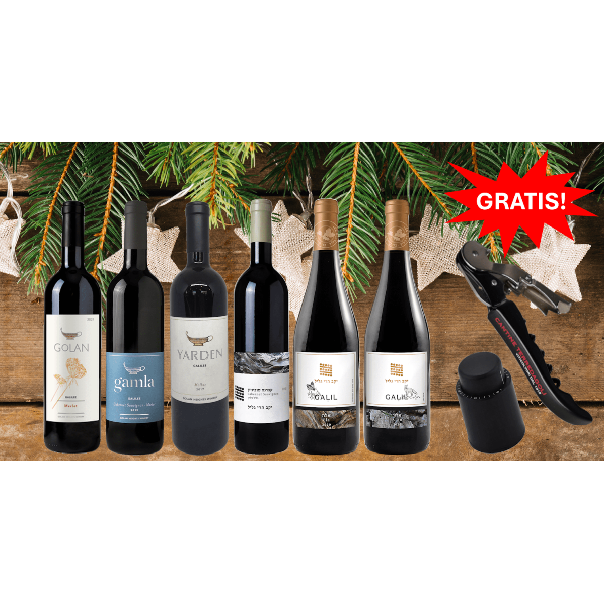 Weinpaket - Rotweine aus Israel 1 (6 * 0 box