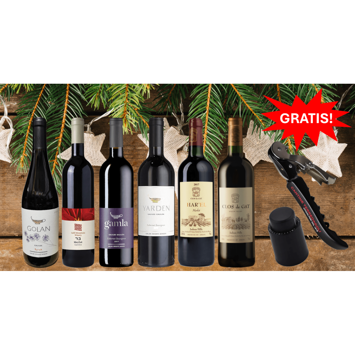 Weinpaket - Rotweine aus Israel 2 (6 * 0 box