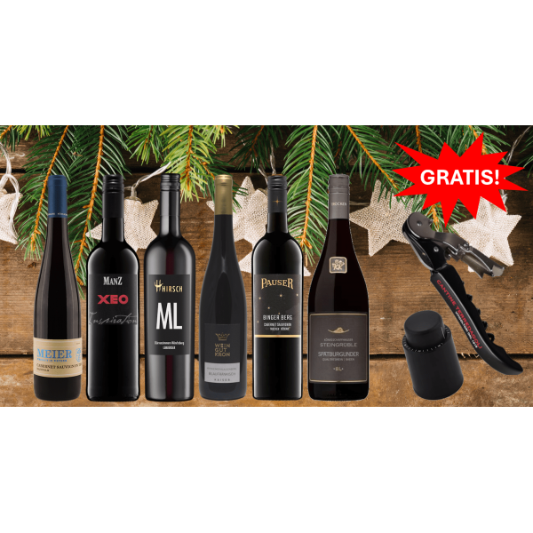 Weinpaket - Rotweinvielfalt aus Deutschland (6 * 0,75 L)